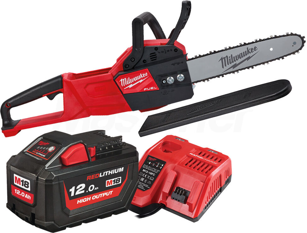 Milwaukee M18 FCHSC-121 - Elettrosega a batteria 18V Fuel 30cm, 1 x 12Ah