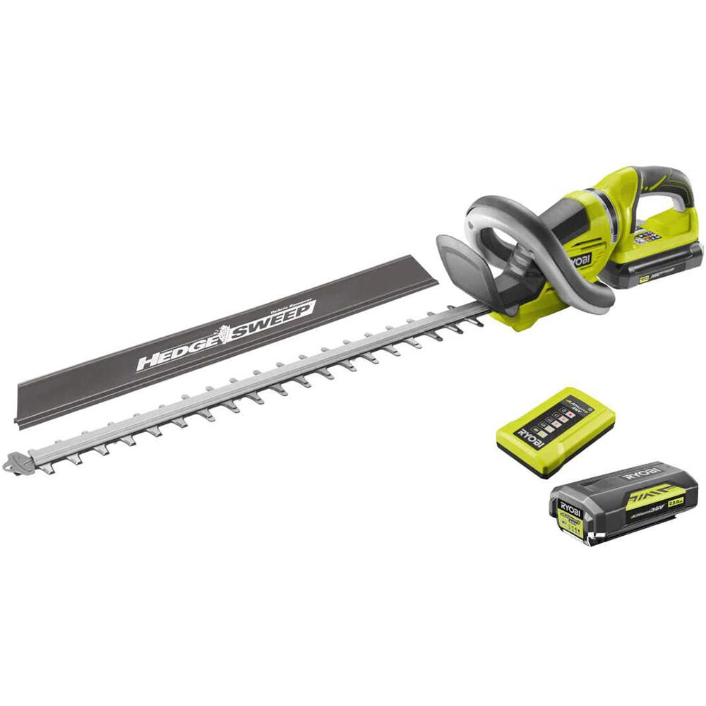 Ryobi RHT36C61R20S - Tagliasiepi a batteria 36V, Lama 60cm (1x 2Ah)