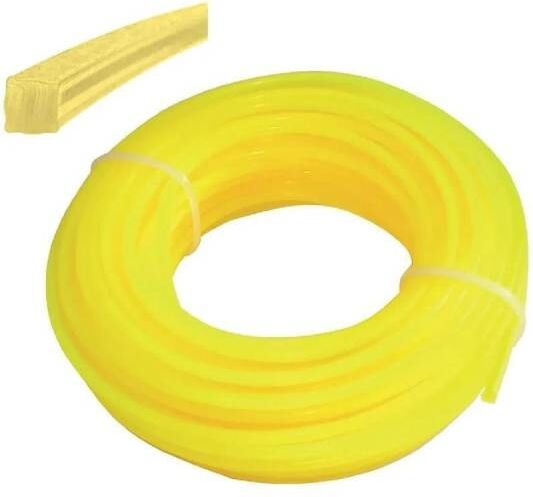 Filo In Nylon Per Decespugliatore Elite 15 Mt Filo Quadrato Giallo