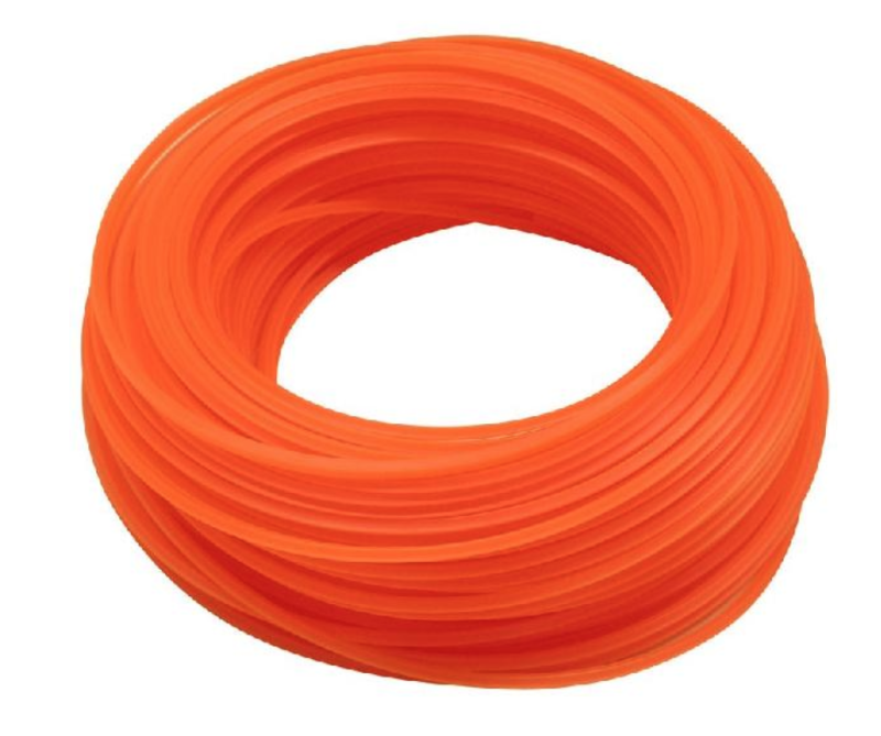 Filo In Nylon Per Decespugliatore Terminator 10 Mt Filo Quadro Arancione