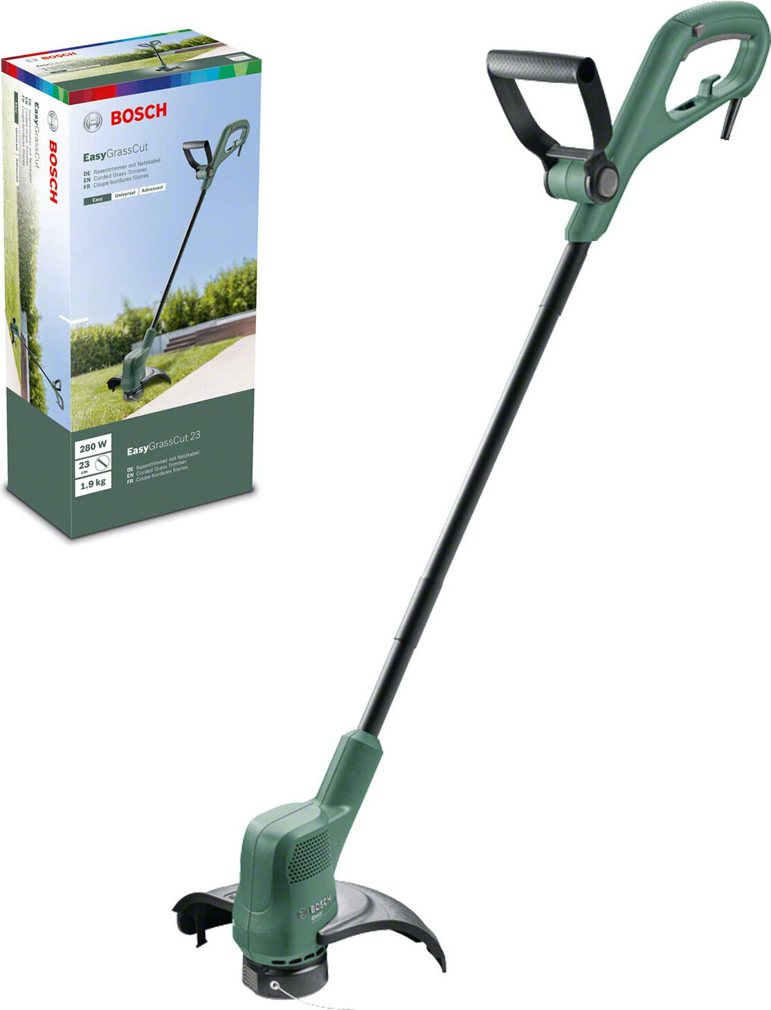 bosch grasscut23 decespugliatore elettrico tagliabordi 280w impugnatura a d -easygrasscut 23