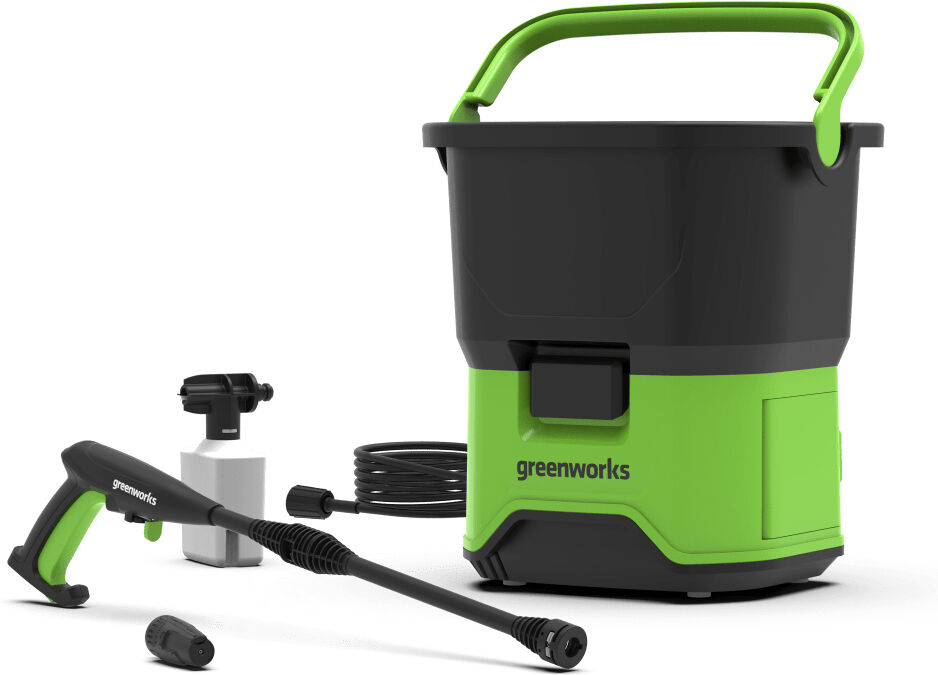 Greenworks 5104607 idropulitrice Verticale Batteria 300 l/h Nero, Verde [5104607]