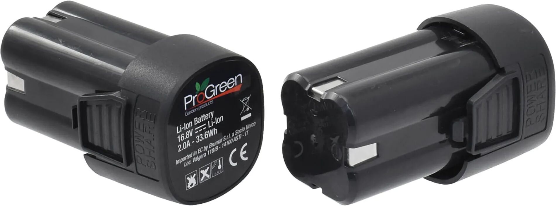 Progreen BATTERIA DI RICAMBIO LITIO 16,8V 2Ah PER FORBICE A BATTERIA  PGF 16,8 LI