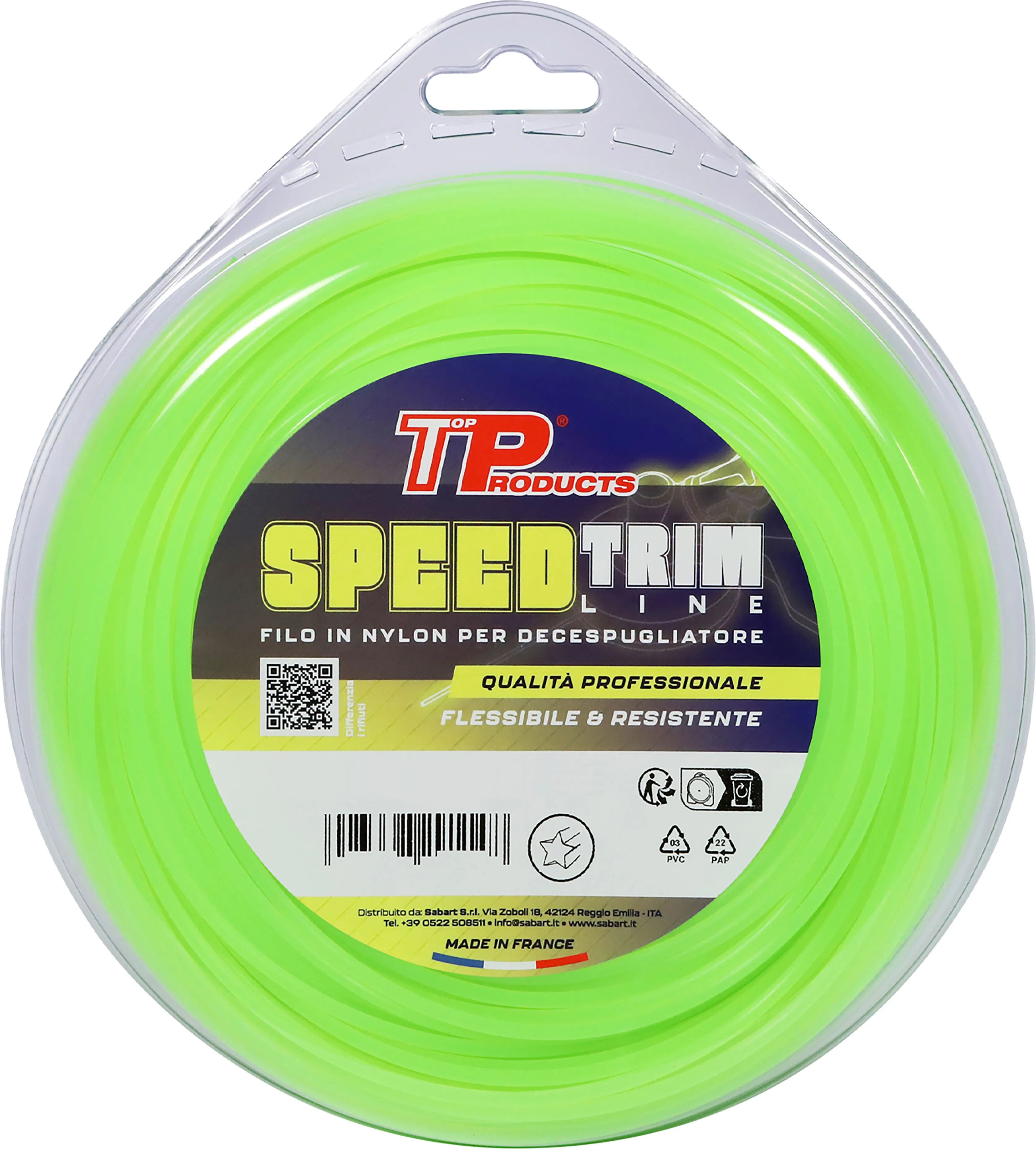 Tp FILO NYLON PER DECESPUGLIATORE  Ø 4,4 mm 30 m SEZIONE STELLA