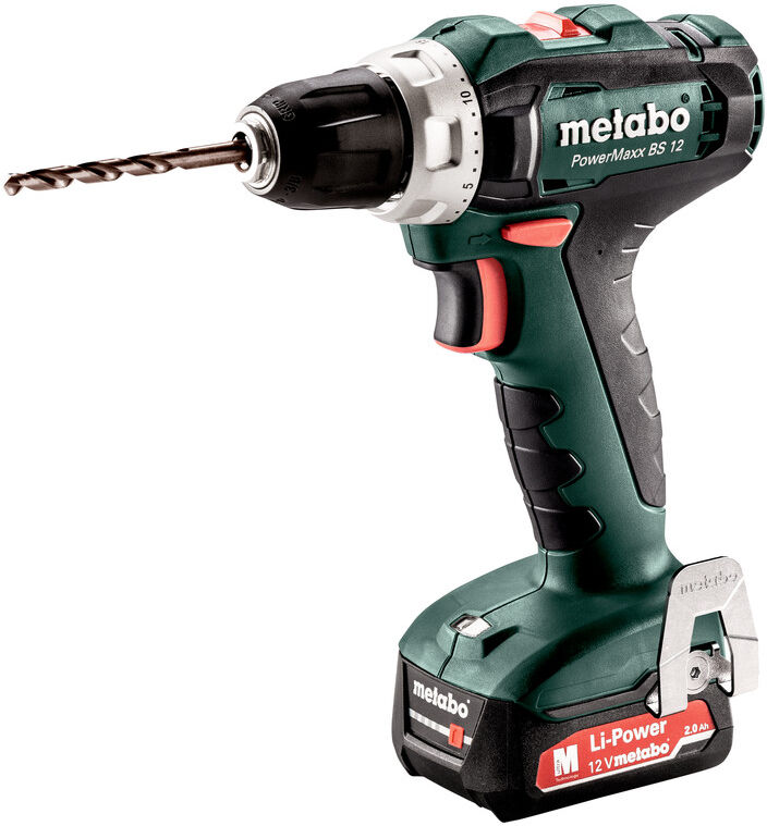 Metabo PowerMaxx BS 12 Accu Boorschroefmachine 12V 1 x 2.0 AH Li-Ion 601036000