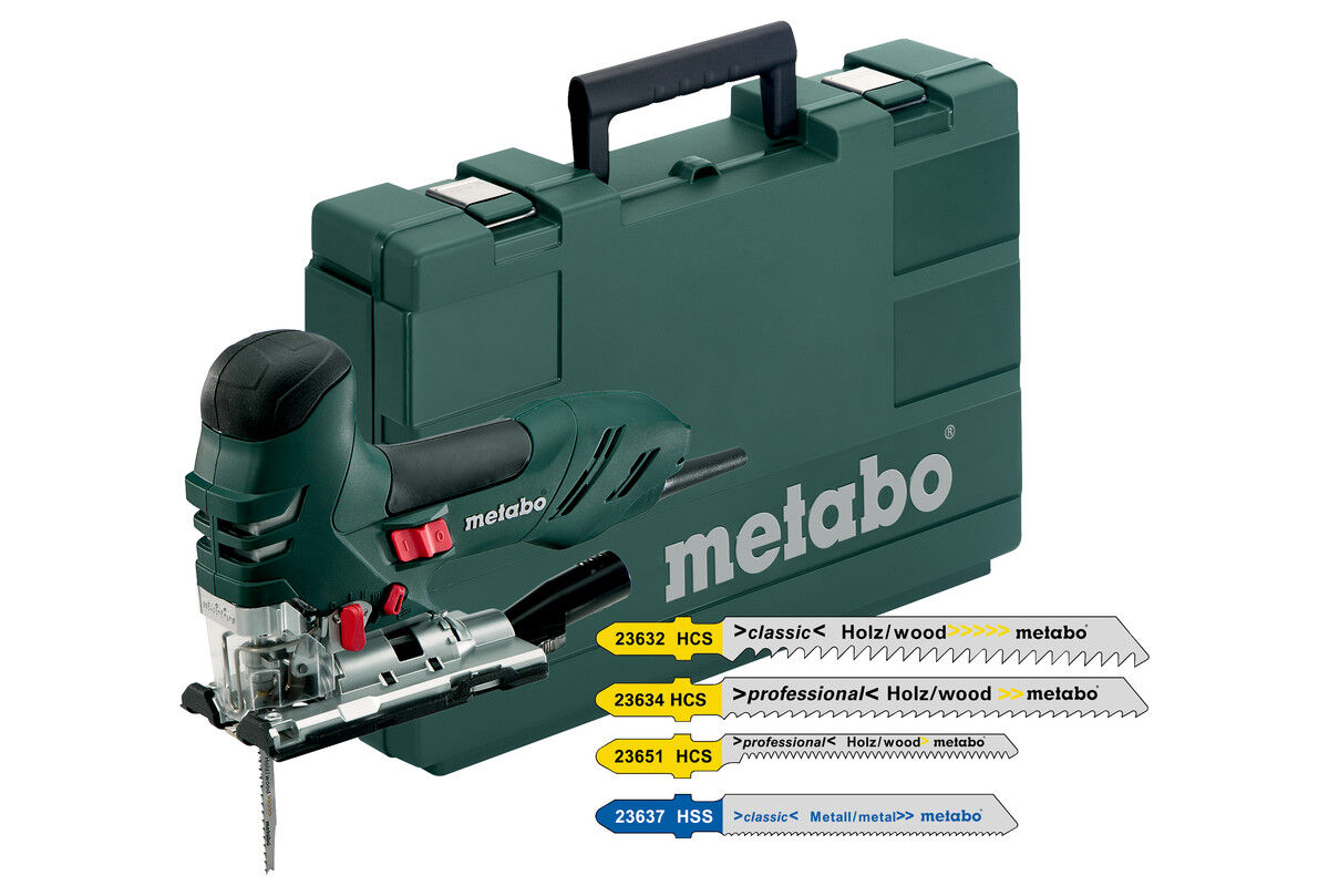 Metabo STE140 Plus Decoupeerzaag 750 Watt 140 mm Quick + Koffer + 20 decoupeerzaagbladen