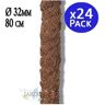 Suinga Poste Tutor Coconut Moss 80 Cm 32 Mm Pacote 24 Utilizado em Agricultura, Plantações e Floricultura de Jardim