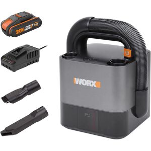 WORX 18V (20V Max) Cordless Handheld Vacuum Cleaner, Cube Vac, PowerShare, Stron