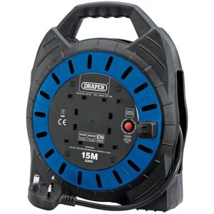 Draper 02127 Four Socket 15m Cable Reel 230V