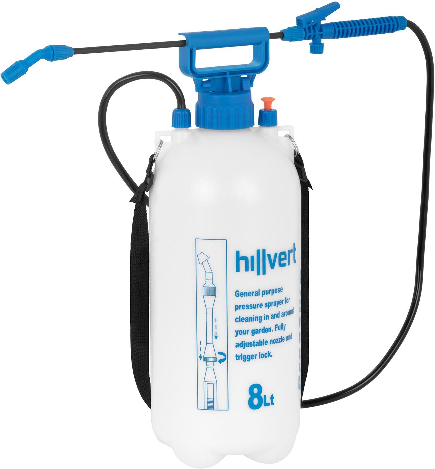 hillvert Pressure Sprayer - 8 L HT-COLUMBIA-8L