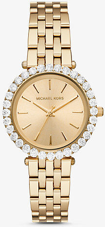 Michael Kors MK Darci Pavé Gold-Tone Watch - Gold