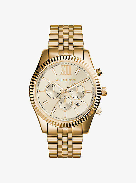 Michael Kors MK Lexington Gold-Tone Watch - Gold
