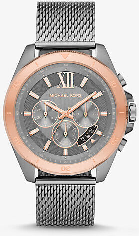 Michael Kors MK Oversized Brecken Gunmetal Mesh Watch - Gunmetal