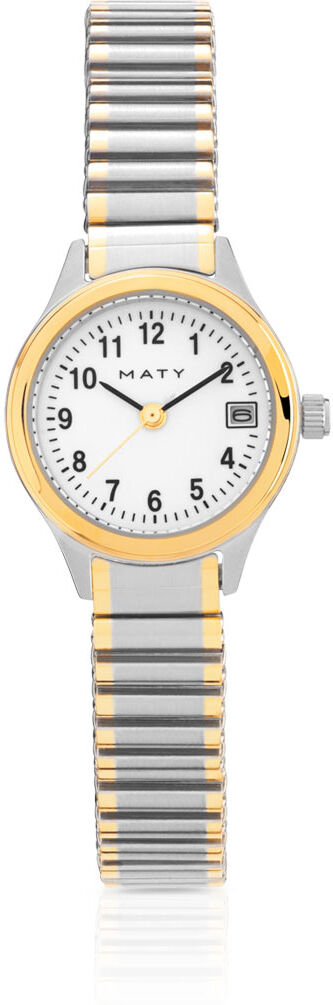 MATY Montre femme bracelet acier bicolore- MATY