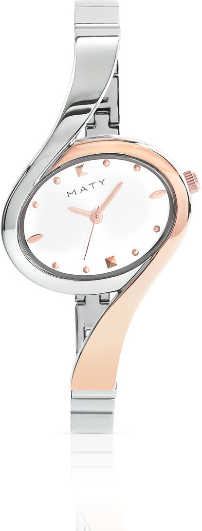 MATY Montre femme metal 2 tons- MATY