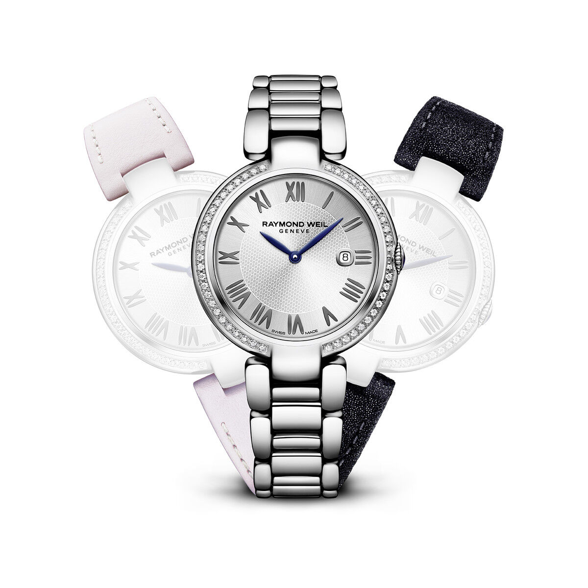 RAYMOND WEIL Montre Raymond Weil Shine femme acier cuir diamant- MATY