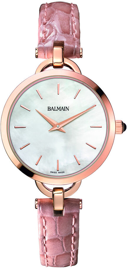 BALMAIN Montre Balmain femme acier rose cuir rose- MATY