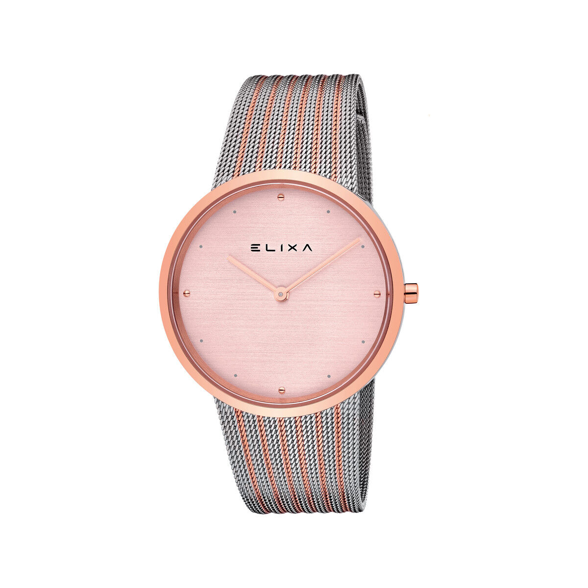 ELIXA Montre Elixa femme acier bicolore milanais- MATY