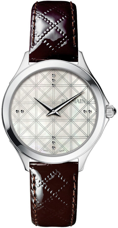 BALMAIN Montre Balmain femme acier cuir bordeaux- MATY