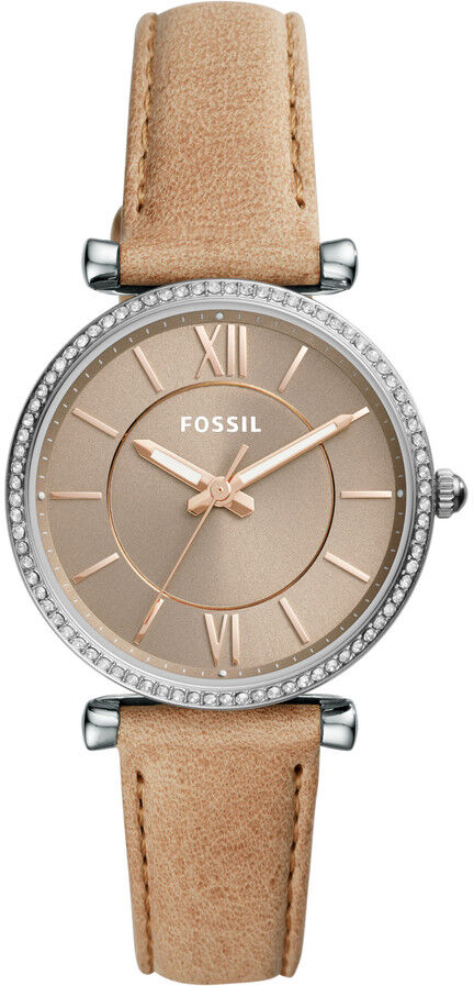 FOSSIL Montre Fossil femme acier cuir beige- MATY