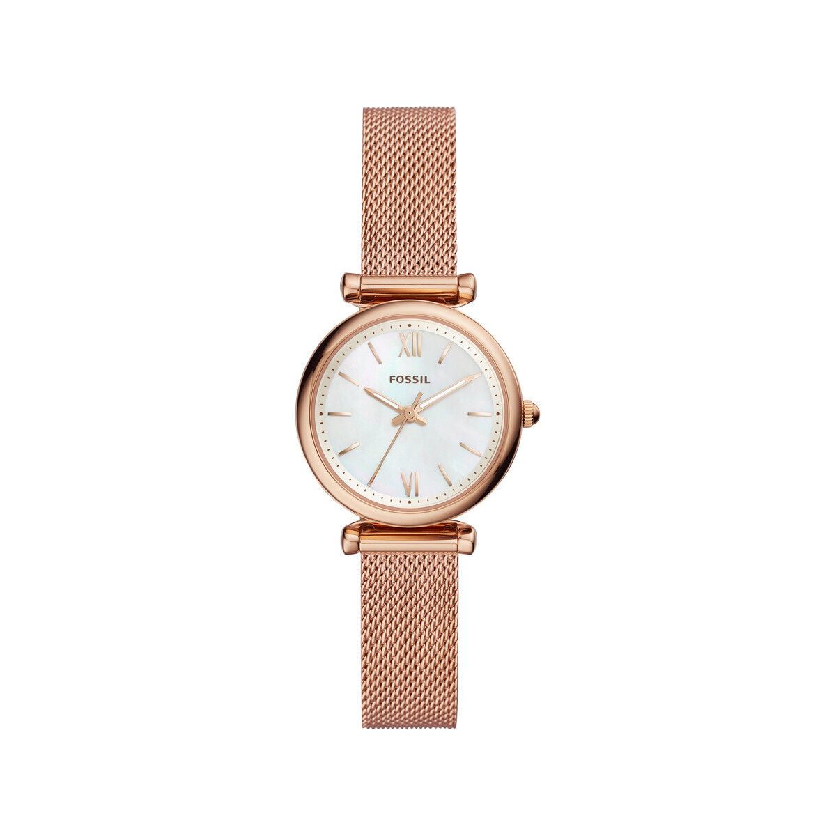 FOSSIL Montre Fossil femme acier dorÃ© rose milanais- MATY