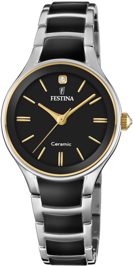 FESTINA Montre Festina femme acier cÃ©ramique noire- MATY