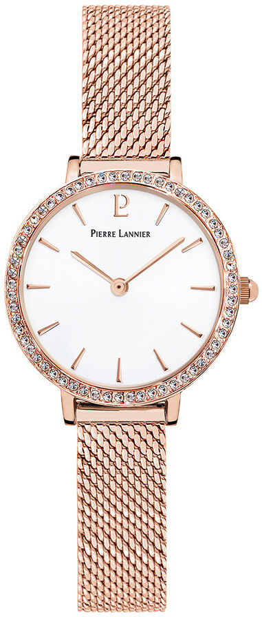 PIERRE LANNIER Montre Pierre Lannier femme acier dorÃ© rose milanais- MATY