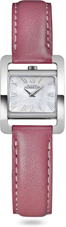 MICHEL HERBELIN Montre Michel Herbelin femme acier cuir grenat- MATY