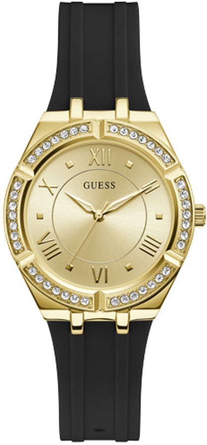 GUESS Montre Guess femme acier dorÃ© jaune silicone noir- MATY