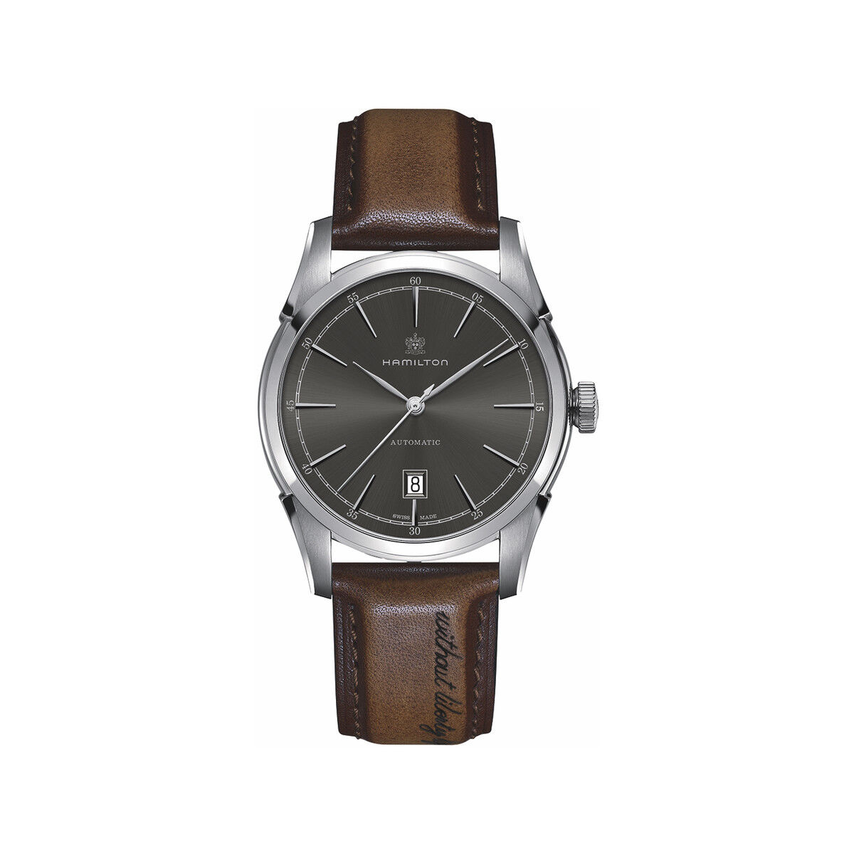 HAMILTON Montre Hamilton homme cuir marron- MATY