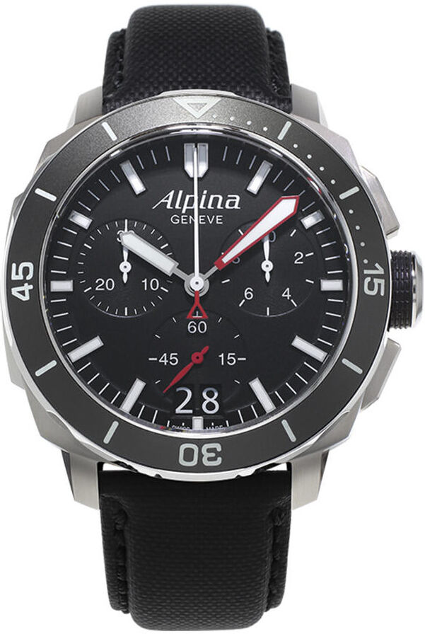 ALPINA Montre Alpina homme acier cordura noir- MATY