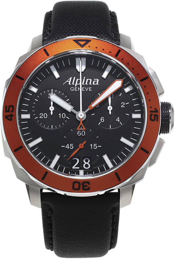 ALPINA Montre Alpina homme acier cordura noir- MATY