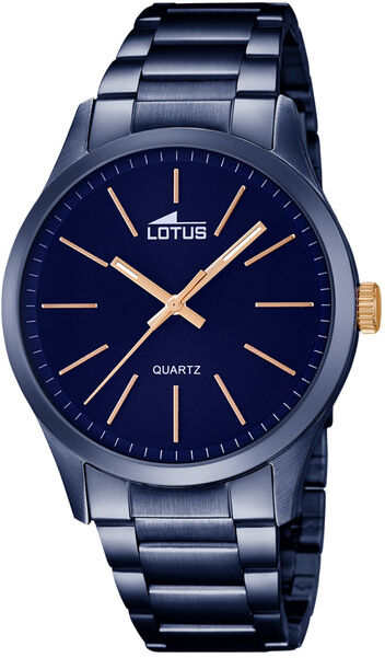 Lotus montre Lotus homme acier bleu