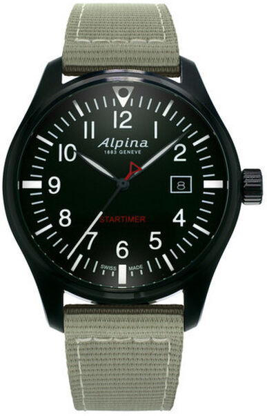 ALPINA Montre Alpina homme quartz acier nylon- MATY