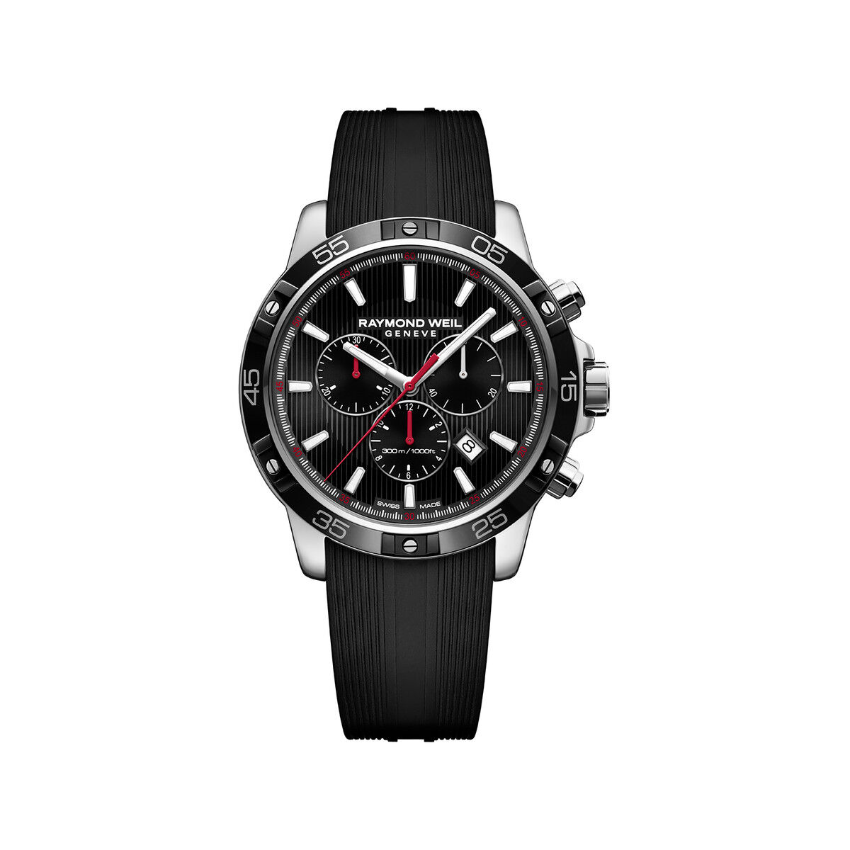 RAYMOND WEIL Montre Raymond Weil Tango homme caoutchouc noir- MATY