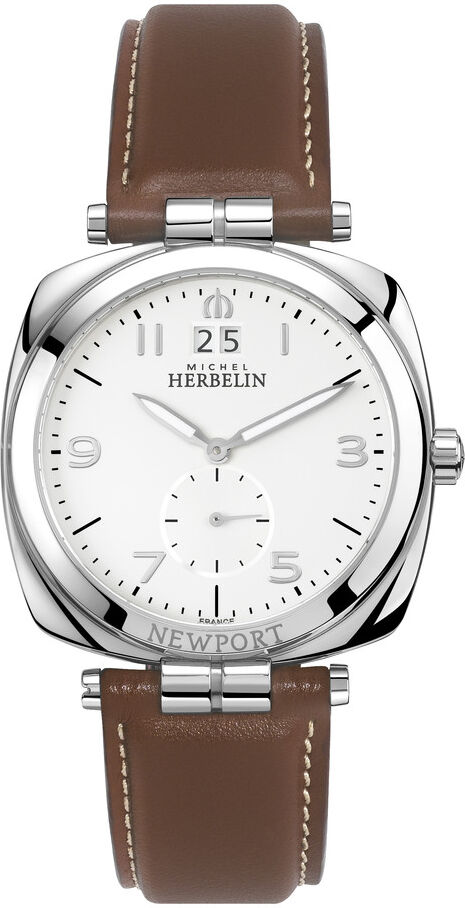 MICHEL HERBELIN Montre Michel Herbelin homme acier cuir marron- MATY