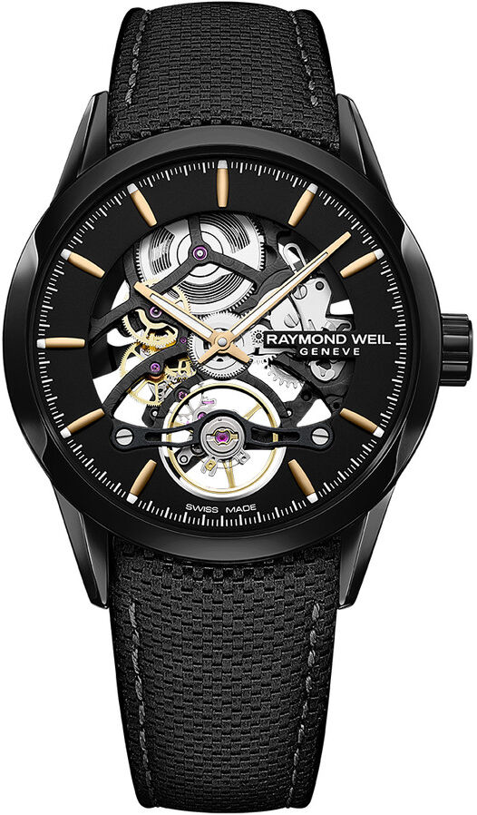 RAYMOND WEIL Montre Raymond Weil homme mÃ©canique acier cuir- MATY