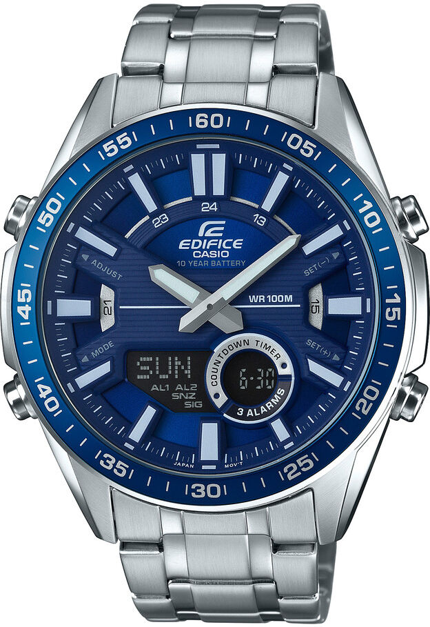 EDIFICE Montre Casio acier bleu- MATY