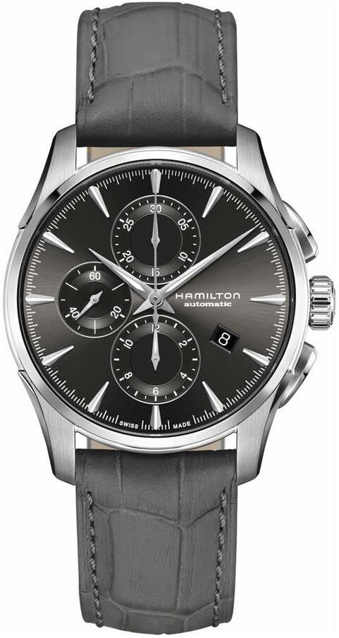 HAMILTON Montre Hamilton Jazzmaster homme acier cuir- MATY