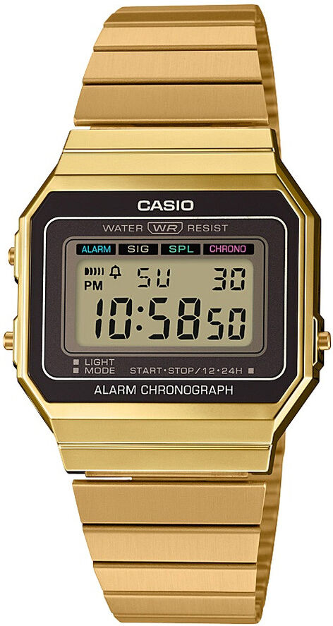 Casio Montre Casio mixte rÃ©sine acier dorÃ©- MATY