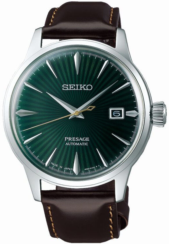 Seiko PRESAGE Montre Seiko Presage automatique acier cuir marron- MATY