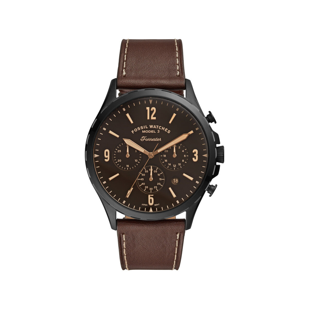 FOSSIL Montre FOSSIL Bracelet Cuir- MATY