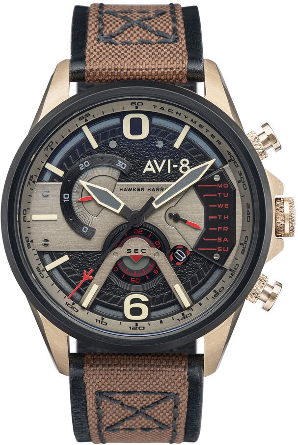 AVI 8 Montre AVI 8 HAWKER HARRIER II Bracelet Cuir- MATY