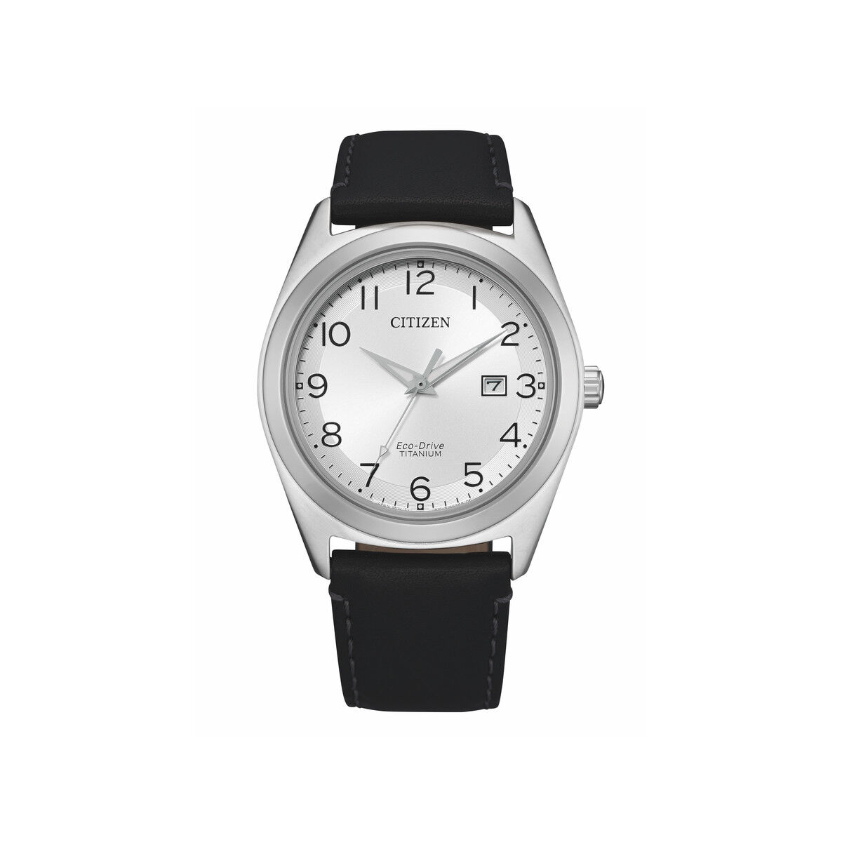 Citizen Montre citizen homme titane cuir noir- MATY