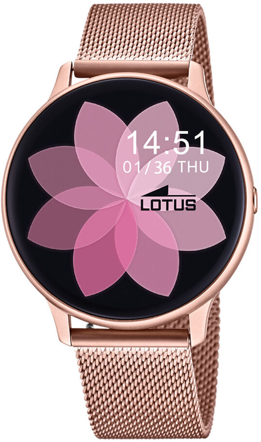 Lotus Montre Lotus femme connectÃ©e bracelet maille milanaise dorÃ© rose- MATY