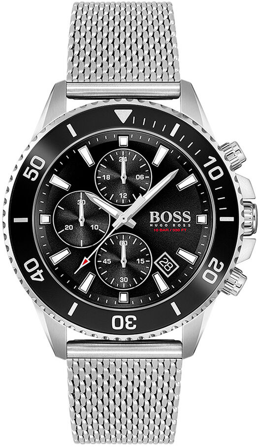 Boss Montre Boss homme chronographe acier maille milanaise- MATY