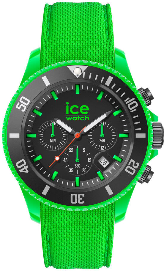 Ice-Watch ICE WATCH Montre Ice Watch Chrono Homme silicone vert fluo- MATY