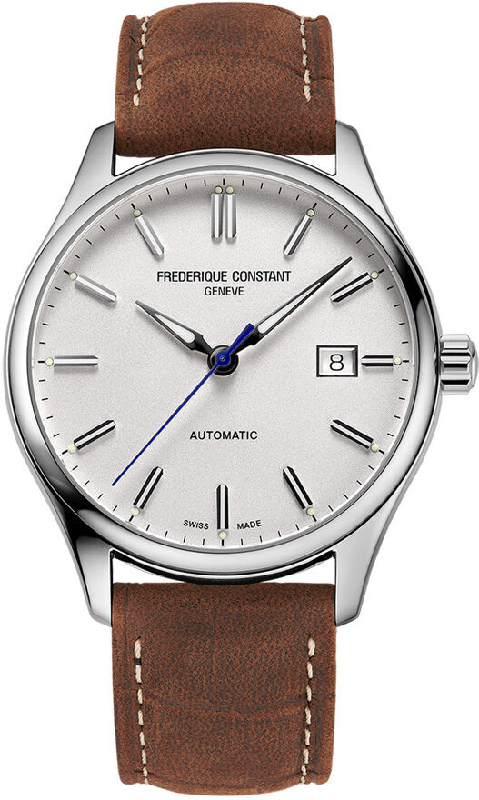 FREDERIQUE CONSTANT Montre FrÃ©dÃ©rique Constant homme automatique acier bracelet cuir marron- MATY