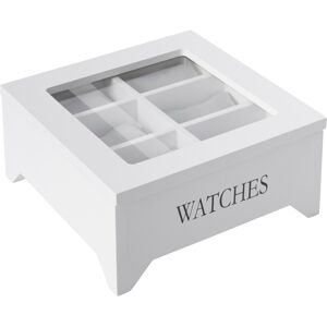 Home affaire Uhrenbox »WATCHES« weiss Größe