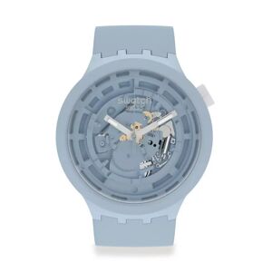 Swatch - Analoguhr, Big Bold Bioceramic C-Blue, 47mm, Blau